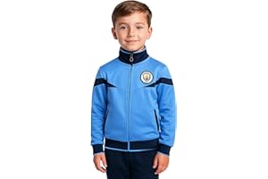 Icon Sports Officially Licensed Manchester City FC Track Jacket - Unisex Kids
