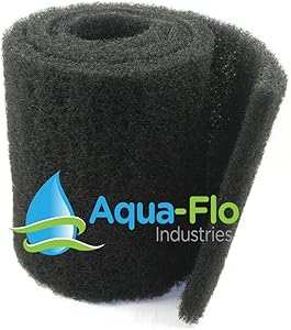 12"x 60"x 1.25" Aqua-Flo Coarse Black Universal Pond Filter Mat