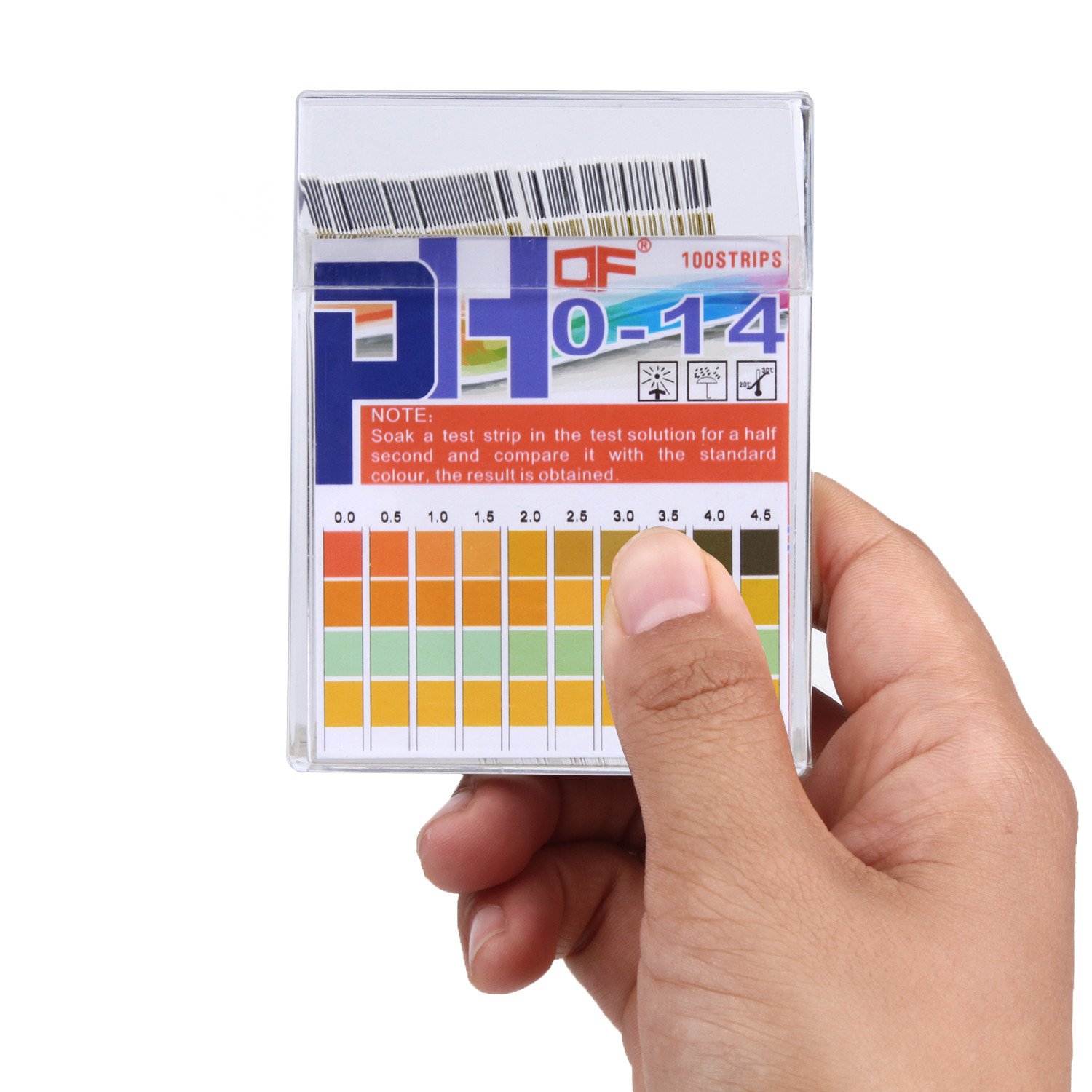 pH Test Strips 0-14, 0.5 Accuracy 100ct, Esee pH