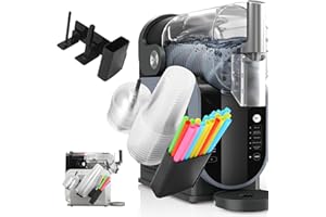 ONSLOWE 3-in-1 Side-Mounted Cup Organizer for Ninja Slushie Machine FS301 & FS300 - Holds Cups, Lids & Straws - Universal Storage Accessory Compatible with All Slushie Machines - Option for Easy Organization