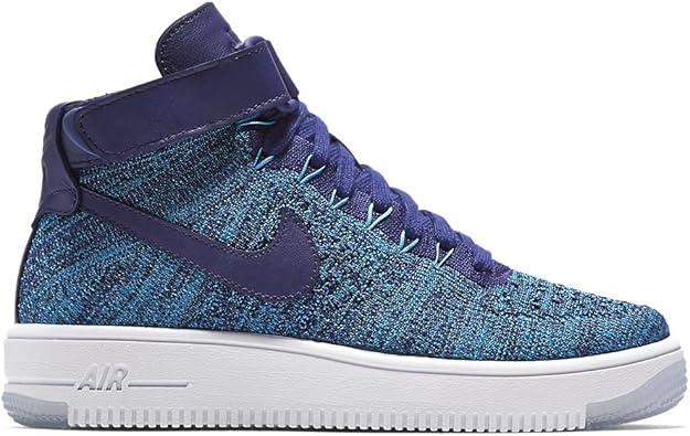 air force one flyknit blue