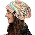 Ruphedy Women Slouchy Beanie Hat Knit Long Baggy Slouch Skull Cap for Winter