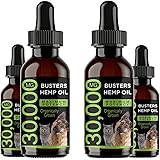 K2xLabs Max Potency Buster's Organic Hemp Oil Treats for Dogs & Cats - Perfect Ratio Omega 3 & 6 - Made in USA - Hip & Joint 
