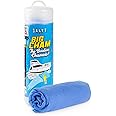 Salty Captain Big Cham Chamois: Ultra-Absorbent, Surface-Safe Drying Cloth for Boats, Jetskis, Cars & More - Durable & Convenient with Storage Case