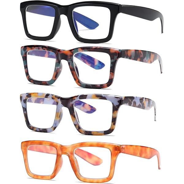 Amazon.com: ZXYOO 6 Pack Oversize Square Design Reading