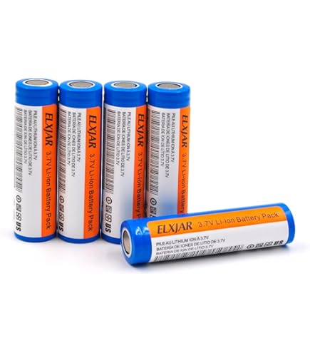 SHENMZ 16650 Protected Button Top Batteries | 2500mAh 3.7V Lithium Ion | 2-Pack | For Flashlights & Lights