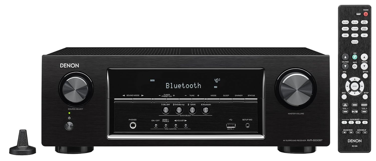 Denon AVRS530BT 5.2 Channel Full 4K Ultra HD AV Receiver