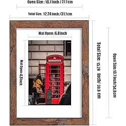 PWTAKO 8x10 Picture Frame Set of 6, Display