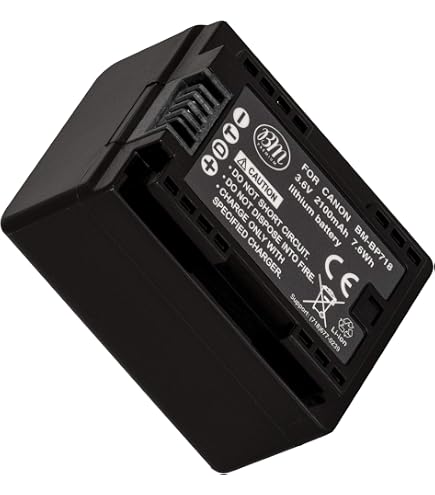 vhbw Batterie Compatible avec Canon Legria HF G40, HF G30, HF-G30, HF G50 caméra vidéo caméscope (1600mAh, 7,2V, Li-ION) avec Puce d'information