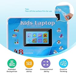 Kids Laptop, Color Screen Educational Laptop with