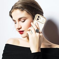 Hython for iPhone 12 Case Cute Curly Wave Frame