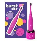 Burst Kids & Toddlers Electric Toothbrush (Pink) | Soft Bristles | Two Minute Timer | Rechargeable Battery | Easy-Grip Silicone Handle | 2 Modes for Healthy Smiles | Ages 3+