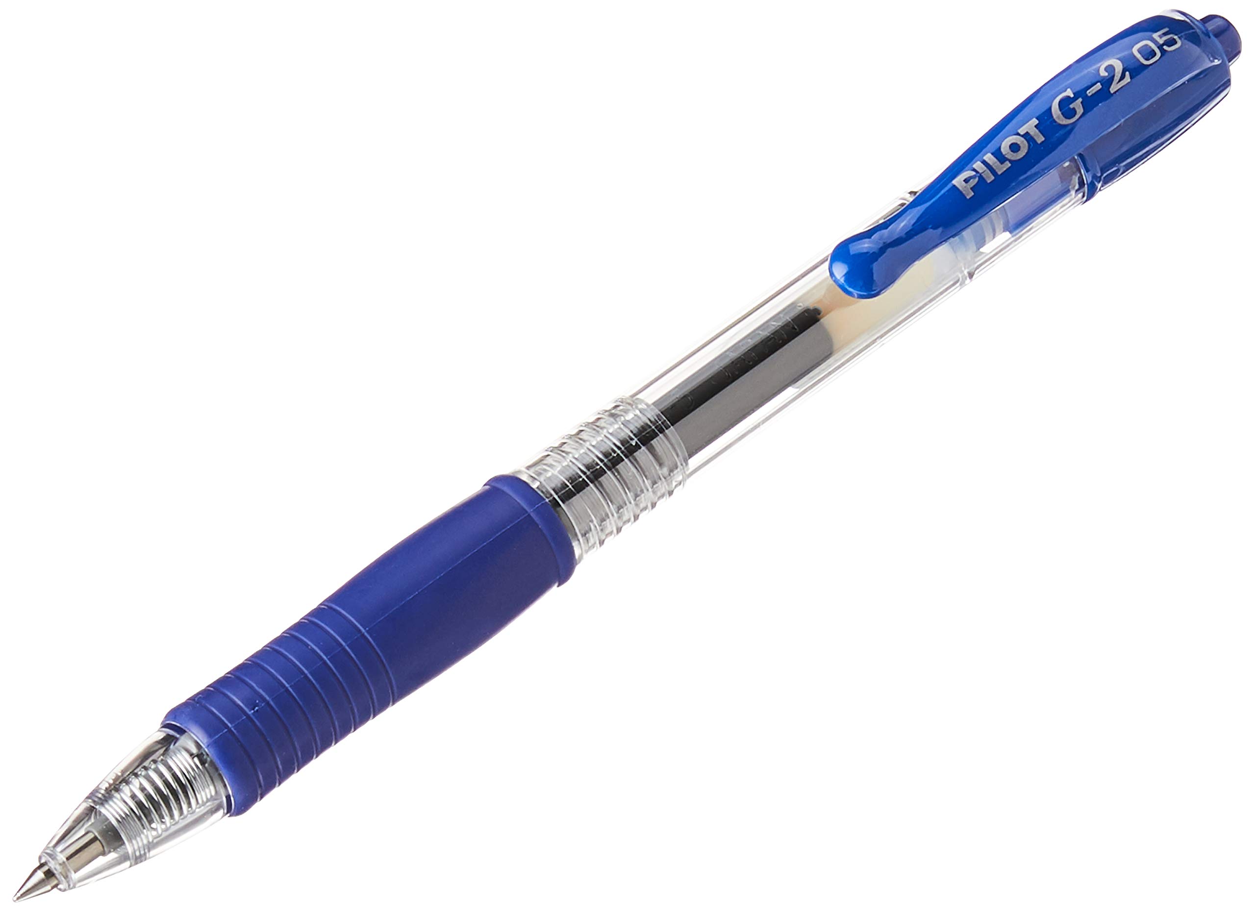 Pilot 040101203 G205 Retractable Gel Rollerball 0.5 mm Tip (Box of 12) - Blue