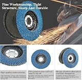 Anesty Flap Discs 115mm 20 Pack Zirconia 40/60/80/120 Grit for Angle Grinder view 3
