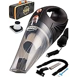 THISWORX Car Vacuum Cleaner - Portable, High Power, Handheld Vacuums w/ 3 Attachments, 16 Ft Cord & Bag - 12v, Auto Accessori