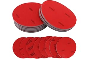 BENLIUDH 5 Inch Bowling Ball Sanding Pads, Bowling Sanding Pads Cleaner Kit 180, 400, 800-1000, 1200-1500, 2000, 3000, 4000, 5000 Grit (8pcs)