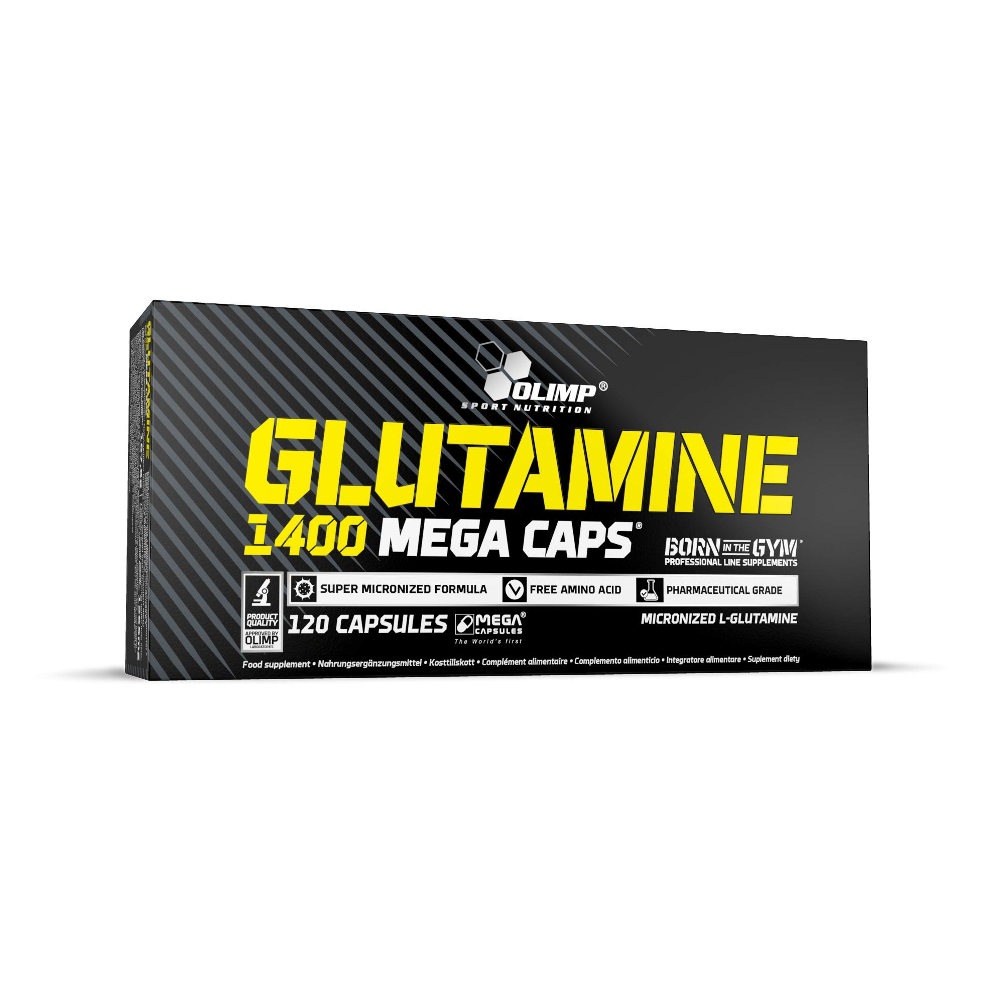 OLIMP SPORT NUTRITION Olimp L-Glutamine Capsules, Pack of 120 Mega Capsules