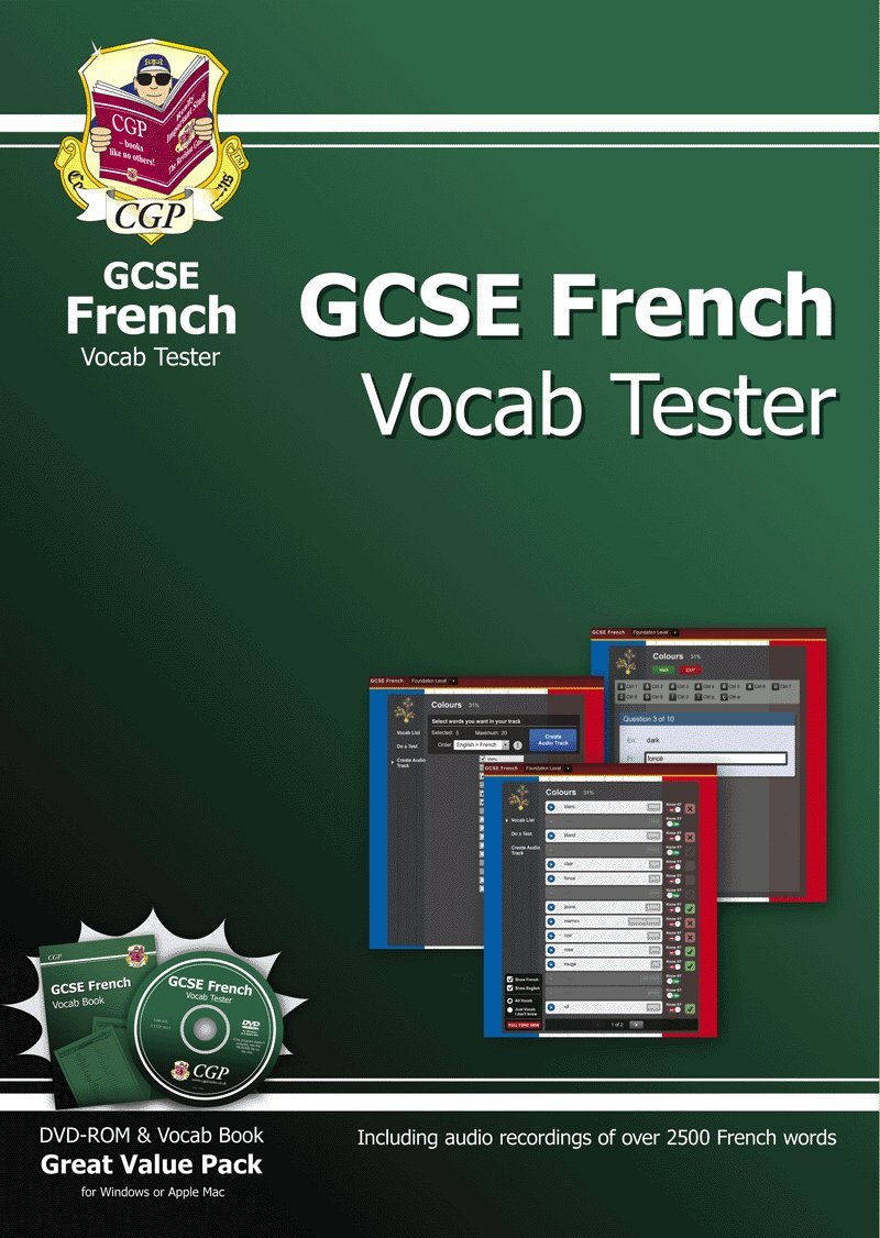 Gcse French Interactive Vocab Tester Dvd Rom And Vocab - 