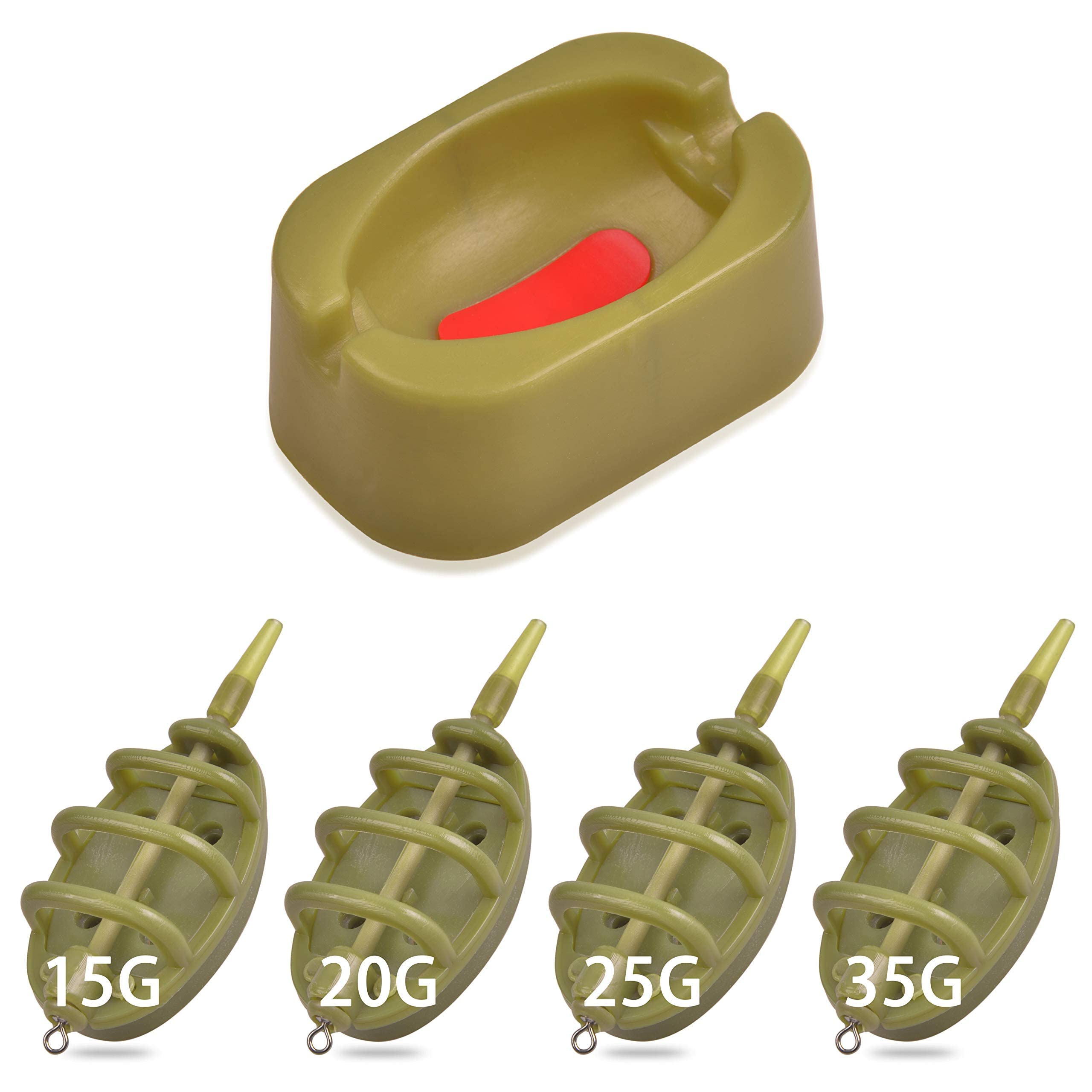 OROOTL Method Feeders Carp Fishing Equipment Quick Release Carp Fishing Feeder Set for Baits Holder Method Carp Fishing Tool Accessories
