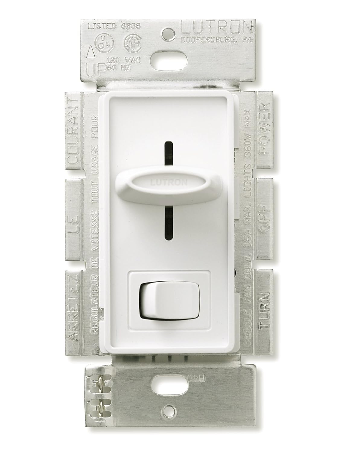 Lutron S-603PNL-WH Skylark 600-Watt 3-Way Dimmer with Locator Light, White  - Wall Dimmer Switches - Amazon.com