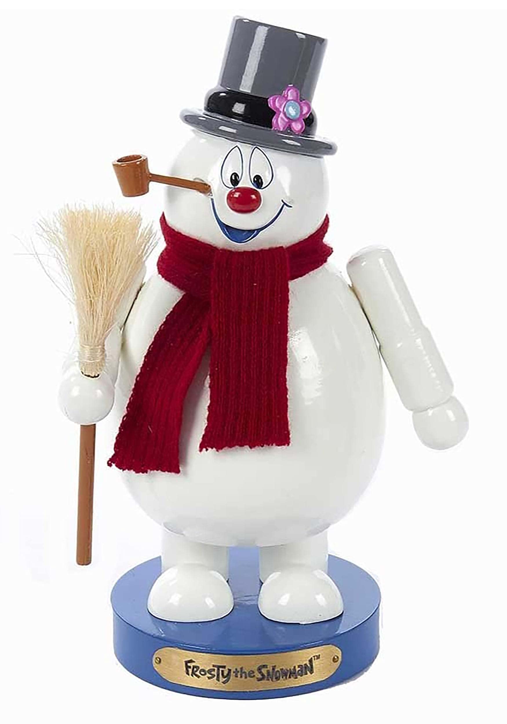 Photo 1 of **FACTORY SEALED** Kurt Adler Wooden Frosty The Snowman Nutcracker, 10"