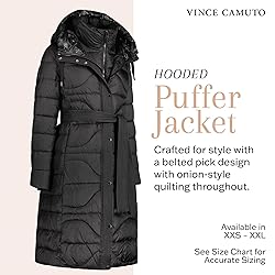 Vince Camuto Hooded Women's Puffer Jacket, Womens