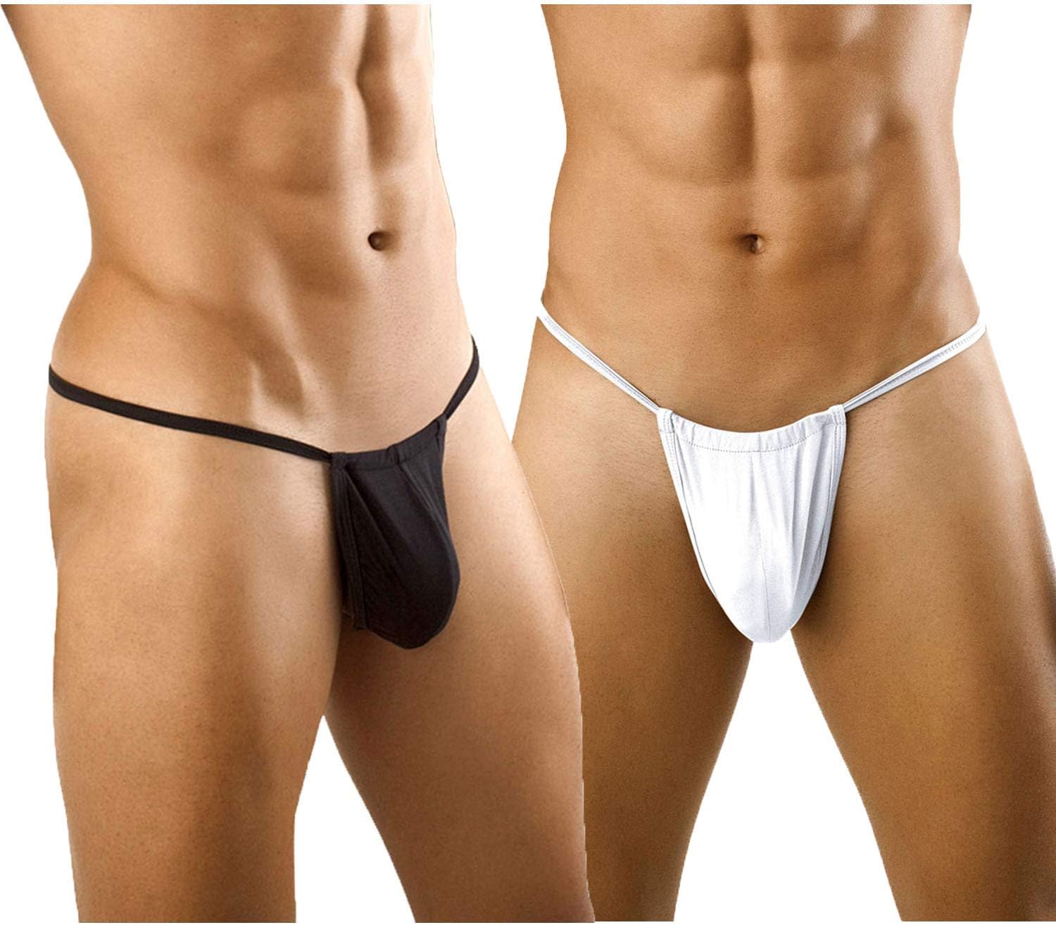 Innerribbons Mens G-String Sling Pouch Underwear Mens Innerwear Thong Lingerie (Free Size Waist 28"-34" inches)