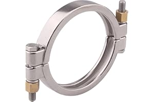 DERNORD Sanitary Clamp High Pressure Bolted Tri Clamp Clover Stainless Steel 304 (Tri-clamp: 4 Inch)