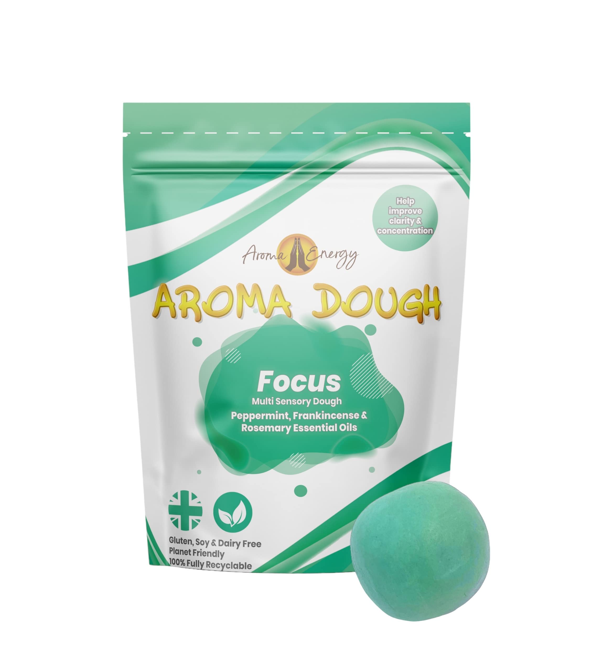 Aroma Energy | Aroma Dough Aromatherapy Multi Sensory Therapy Putty | Stress Relaxation Calming | Focus