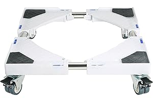 MAOPINER Multi-Functional Furniture Dolly Roller Base Adjustable Movable Base Refrigerator Stand for Washing Machine Refrigerator and Dryer (8 wheels)