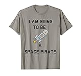 Space Pirate Blasts Off Spacecraft Pirate Rum T-Shirt