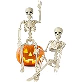 Kelool 2 Pack Halloween Skeleton Decorations,15.7