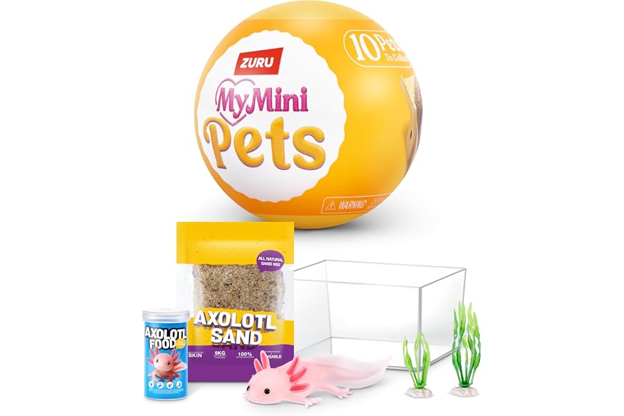 My Mini Pet Series 1 By ZURU | Detailed mini pet — puppy, kitten, hedgehog & more; habitat + accessories; 10+ sets to collect; play, display & gift
