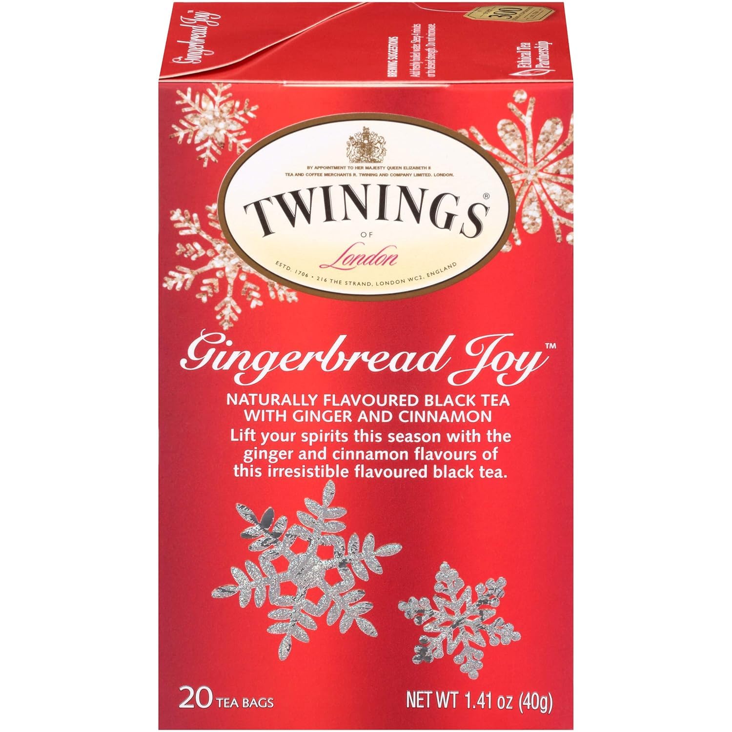 Twinings Gingerbread Joy Black Tea Individually