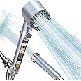 PWERAN Filtered Shower Head with Handheld, High Pressure 3 Spray Mode Showerhead with 18 Stage Water Softener Filters for Hard Water - Handheld Shower Head-Remove Chlorine-BLUE