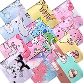 12 Pack Cartoon Colors Microfiber Cleaning Cloths-Cameras Lenses,Glasses,Sunglasses,Jewelry,Crystal,Cell Phone,iPad,iPhone,LCD TV Screens,Safe Cleans Protect(7.08X5.9in)