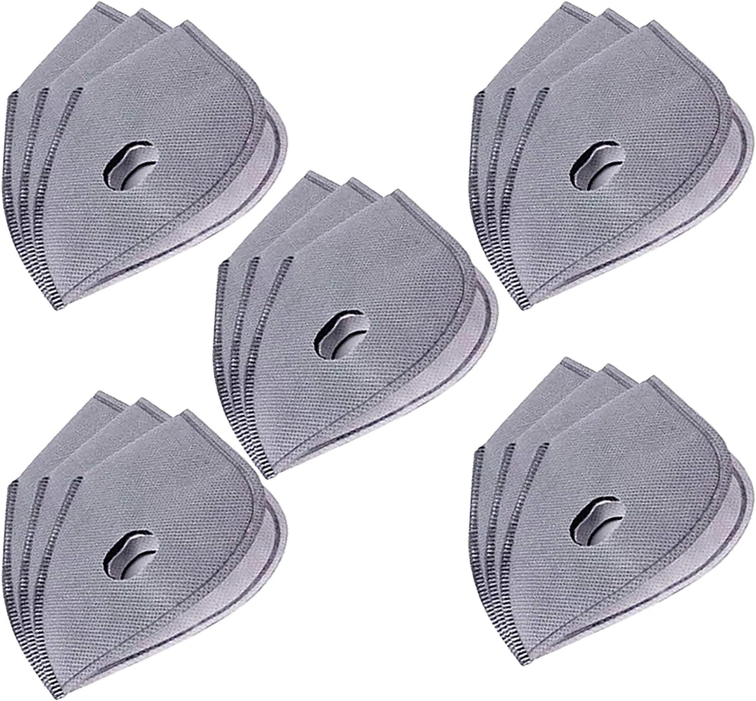 FANA Sport Mask Activated Carbon Filter Dust Face Mask Air Protection Purifier 15 pcs Activated Carbon Filters
