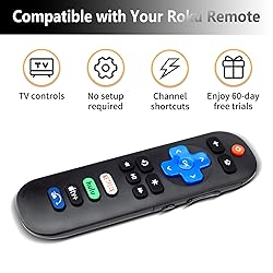New Universal TV Remote for Roku TV,Remote for TCL