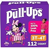 Pull-Ups Girls' Potty Training Pants, Size 3T-4T Training Underwear (32-40 lbs), 112 Count (4 Packs of 28)