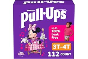 Pull-Ups Girls' Potty Training Pants, Size 3T-4T Training Underwear (32-40 lbs), 112 Count (4 Packs of 28)