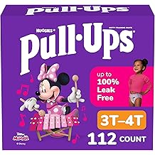 Pull-Ups Girls' Potty Training Pants, Size 3T-4T Training Underwear (32-40 lbs), 112 Count (4 Packs of 28)