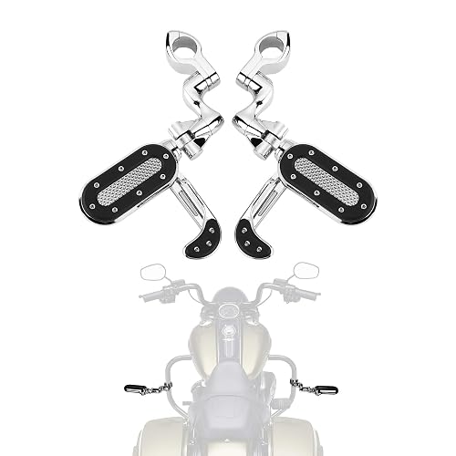 Chrome 1-1/4 Highway Foot Pegs Rests For Harley Electra Street Glide