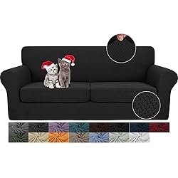 JIVINER Newest 3 Pieces Couch Covers for 2 Cushion