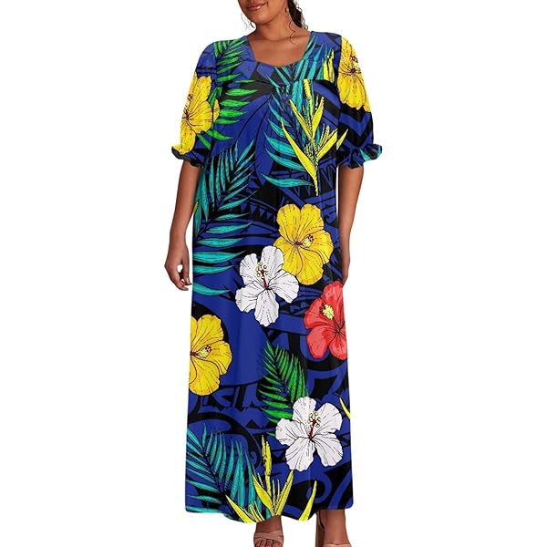 Royal Hawaiian Creations Hibiscus Panel Blue Hawaiian