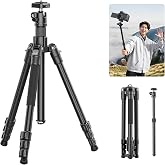 ULANZI TT53 Camera Tripod, 70.8&rdquo; Travel Tripod for DSLR/Phone, Heavy Duty Fold Portable Stand with 360&deg; Ball Head UKA Quick Release Plate, Lightweight Compact for Photography Vlogging Video Shooting
