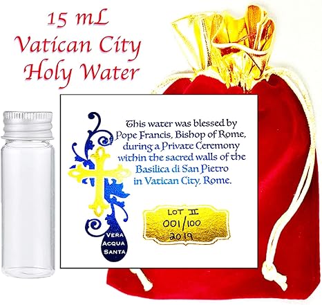 agua santisima vial bendita de la ciudad del vaticano elige tu tamano debe tener para bautizos bodas exorcismos bautizos malos espiritus casas