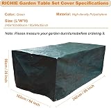 RICHIE Outdoor Furniture Covers 242x162x90cm Waterproof UV Protect view 2