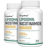 Orgabay Liposomal Nicotinamide Riboside 2000 MG with TMG and Pterostilbene, Boosting NAD+, Support Healthy Aging, 120 Count