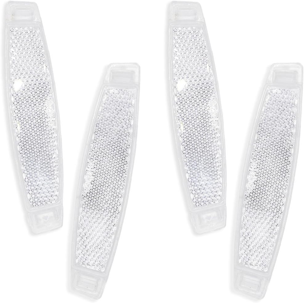 Labewin Bicycle Wheel Spoke Reflectors for Mountain Bike Road Bike Decoration Safe Warning 2pcs 4pcs White
