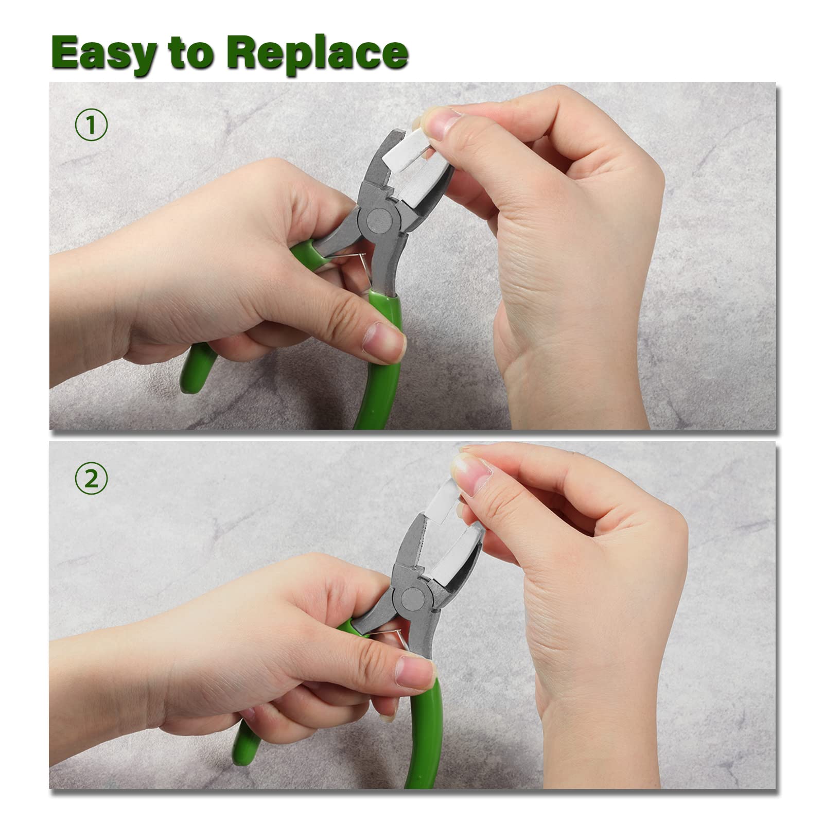 SPEEDWOX 5-Inch Flat Nose Plier Nylon Jaw Pliers For Jewelry Making Smooth Jaw Pliers Nylon Plier Non Marring Plyer for Wire Bending Twisting Shaping Straightening Plyers Jewelry Making Tool